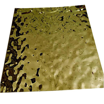 1000mm SS201 430 304 Wall Panel Water Ripple Hammered Stainless Steel Sheet