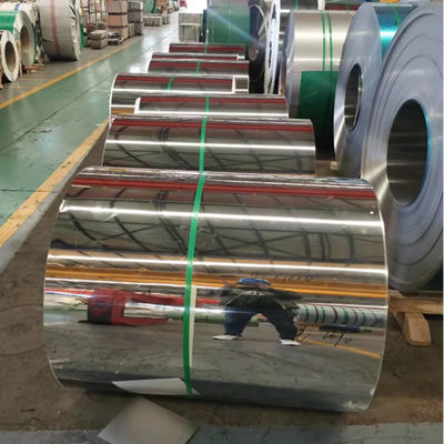 304 bobina de aço inoxidável laminada a frio 2B acabamento ASTM A240 0,3 mm a 3,0 mm espessura 1000 mm 1500 mm largura